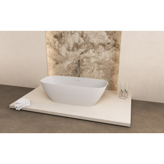 MEDINA voľne stojaca vaňa rockstone 165x70cm, biela mat