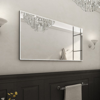 Nimco Černé LED zrcadlo 1400x700 se dvěma dotykovými senzory ZPC 13008VX-90
