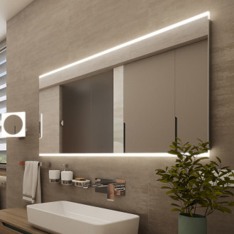 Nimco LED zrcadlo 1400x700 se dvěma dotykovými senzory ZP 12008VX