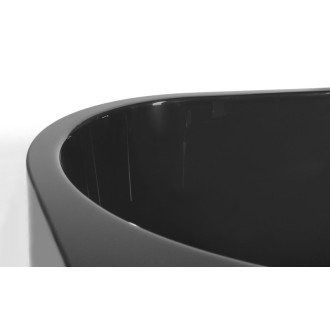 ASTRA L MONOLITH asymetrická vana 160x75x60cm, šedá