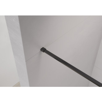 CERANO Sprchová zástěna Walk-in Moreli L/P černá mat, transparent sklo 150x200