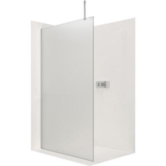 CERANO Sprchová zástěna Walk-in Onyx Top Cube L/P  chrom, mléčné sklo 50x200