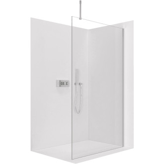 CERANO Sprchová zástěna Walk-in Onyx Top Cube L/P  chrom, transparent sklo 140x200