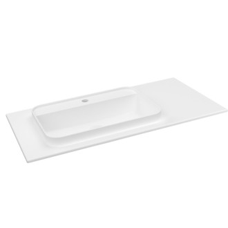 BRAHEA umyvadlo 96,6x51,5cm, rockstone, levé, bílá mat BT097L