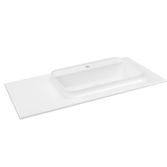 BRAHEA umyvadlo 96,6x51,5cm, rockstone, pravé, bílá mat BT097R