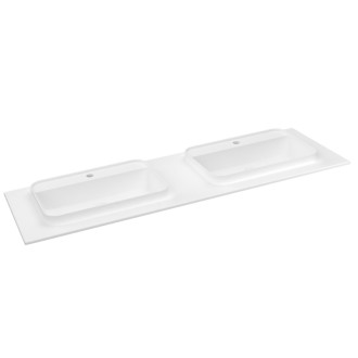 BRAHEA dvojumývadlo 151,6x51,5cm, rockstone, biela mat BT152