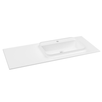 BRAHEA umyvadlo 121x51,5cm (30+90cm), pravé, bílá mat BL121R