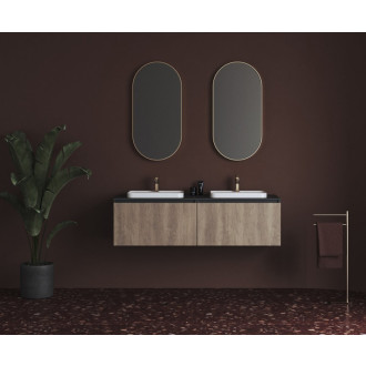 BRAHEA dvojumyvadlo 181x51,5cm (90+90cm), bílá mat BL181-90