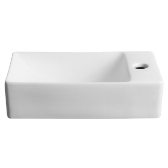 MARGITHA keramické umývátko 38x22cm, otvor pro baterii vpravo, bílá