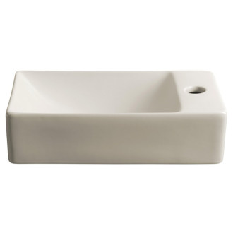 MARGITHA keramické umývátko 38x22cm, otvor pro baterii vpravo, béžová