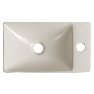 MARGITHA keramické umývátko 38x22cm, otvor pro baterii vpravo, béžová