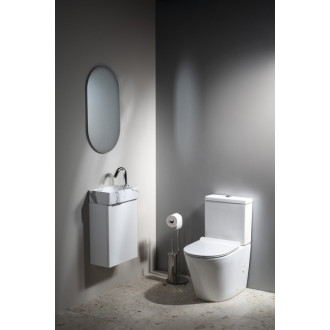MARGITHA keramické umývátko 38x22cm, otvor pro baterii vpravo, carrara