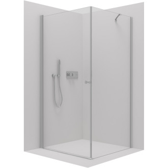 CERANO Sprchový kout Antelo L/P chrom, transparent sklo 100x70 křídlový