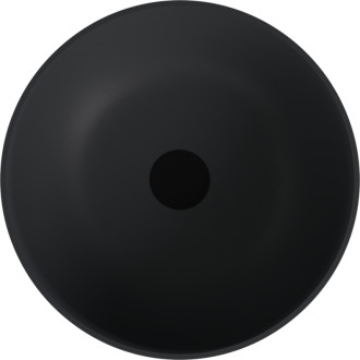 BANERA ROUND umyvadlo na desku, litý mramor, průměr 39cm, antracit mat
