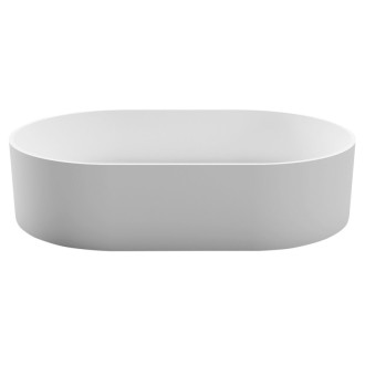 THIN umyvadlo na desku, Rockstone, 55x35cm, bílá mat