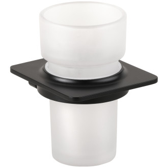 Bemeta ORGANIC BLACK: Držák kartáčků, nerez, sklo 167111050