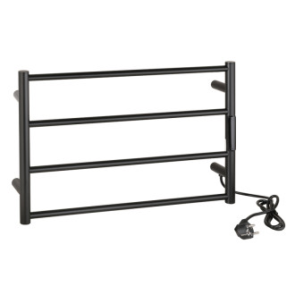 Bemeta Elektrický sušák ručníků 560x90x370mm, 63W, nerez, černá 704151080