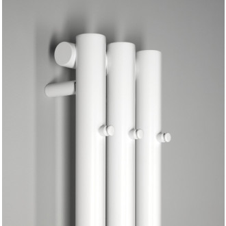 PILON otopné těleso 196x1800mm, se třemi háčky pro ručník, bílá mat