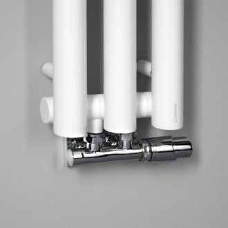 PILON otopné těleso 196x1800mm, se třemi háčky pro ručník, bílá mat