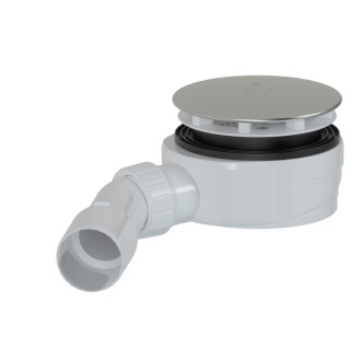 Sifón k vaničke 90 mm DN40/DN50 SAT Project 12,1 cm nerez plast SATESLIM90CR