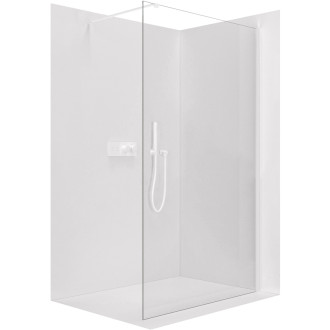 CERANO Sprchová zástěna Walk-in Onyx L/P  bílá matná, transparent sklo 160x200