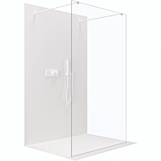 CERANO Sprchová zástěna Walk-in Onyx Duo L/P  bílá matná, transparent sklo 80x200