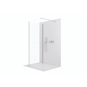 CERANO Sprchová zástěna Walk-in Onyx Corner Round L/P chrom, transparent sklo 120x200