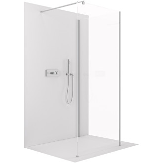 CERANO Sprchová zástěna Walk-in Onyx Corner Round L/P chrom, transparent sklo 120x200