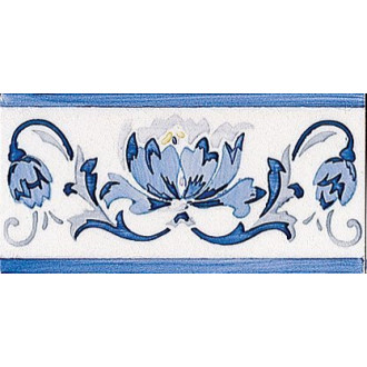 MODERNISTA Cenefa Benidoleig PB Azul C/C B 7,5x15 (ADP39) ADMO3033