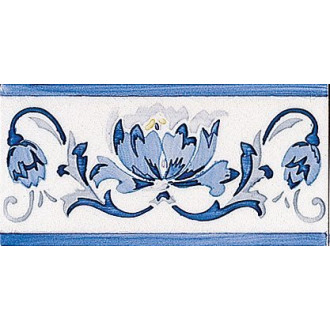 MODERNISTA Cenefa Benidoleig PB Azul C/C B 7,5x15 (ADP39) ADMO3033