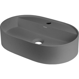 Deante Silia umyvadlo s místem pro baterii, antracitový metalický, 550x350 mm CQS_TU6B