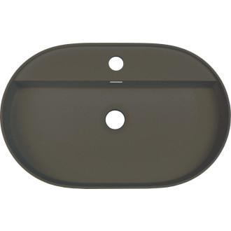 Deante Silia umývadlo s miestom pre batériu, antracitový metalický, 550x350 mm CQS_TU6B