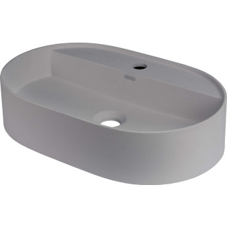 Deante Silia umyvadlo s místem pro baterii, šedý metalický, 550x350 mm CQS_SU6B