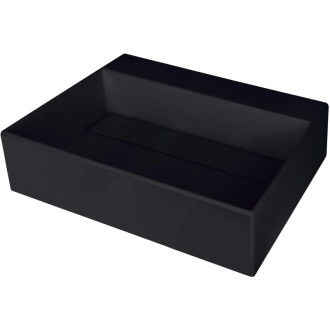Deante Correo umyvadlo s krytem granitové, černé, 500x400 mm CQR_NU5M