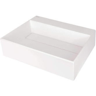 Deante Correo umyvadlo s krytem granitové, alabastr, 500x400 mm CQR_AU5M