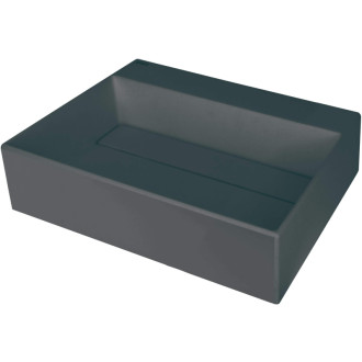 Deante Correo umyvadlo s krytem granitové, antracitový metalický, 500x400 mm CQR_TU5M