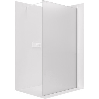 CERANO Sprchová zástěna Walk-in Onyx L/P  bílá matná, mléčné sklo 140x200