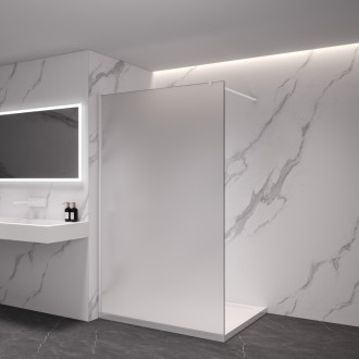 CERANO Sprchová zástěna Walk-in Onyx L/P  bílá matná, mléčné sklo 70x200