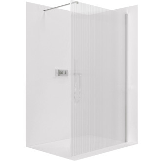CERANO Sprchová zástěna Walk-in Onyx L/P  chrom, rýhované sklo 60x200