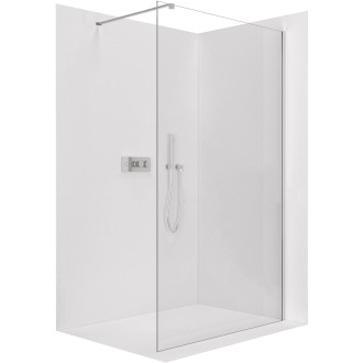 CERANO Sprchová zástěna Walk-in Onyx L/P  chrom, transparent sklo 50x200