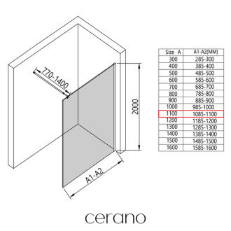 CERANO Sprchová zástěna Walk-in Onyx L/P kulatá  zlatá kartáčovaná, rýhované sklo 110x200