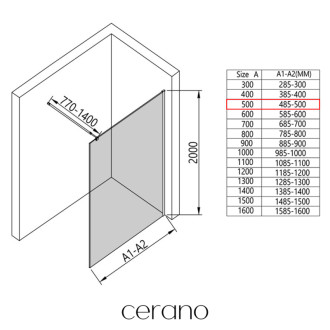 CERANO Sprchová zástěna Walk-in Onyx L/P kulatá  zlatá kartáčovaná, rýhované sklo 50x200
