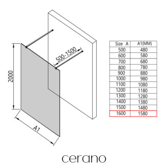 CERANO Sprchová zástěna Walk-in Onyx Duo L/P 8mm zlatá kartáč/industriální sklo 160x200