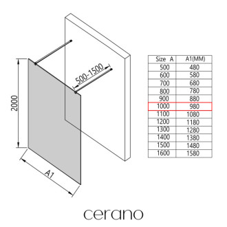 CERANO Sprchová zástěna Walk-in Onyx Duo L/P  zlatá kartáčovaná, rýhované sklo 100x200