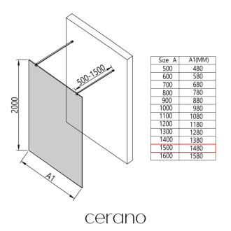 CERANO Sprchová zástěna Walk-in Onyx Duo L/P  zlatá kartáčovaná, rýhované sklo 150x200