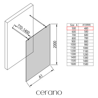 CERANO Sprchová zástěna Walk-in Onyx Duo L/P kulatá  bílá matná, mléčné sklo 50x200