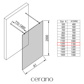 CERANO Sprchová zástěna Walk-in Onyx Duo L/P kulatá  chrom, rýhované sklo 120x200
