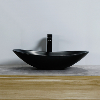 REA Umývadlo na dosku Royal Black Matt REA-U0442