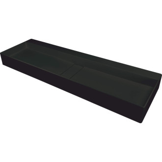 Deante Blur umyvadlo 1200x400 mm, černé, s rozetou CQB_NU2S