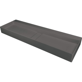 Deante Blur umyvadlo 1200x400 mm, antracitový metalický, s rozetou CQB_TU2S